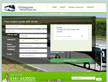 Tablet Screenshot of glasgowminibus.com